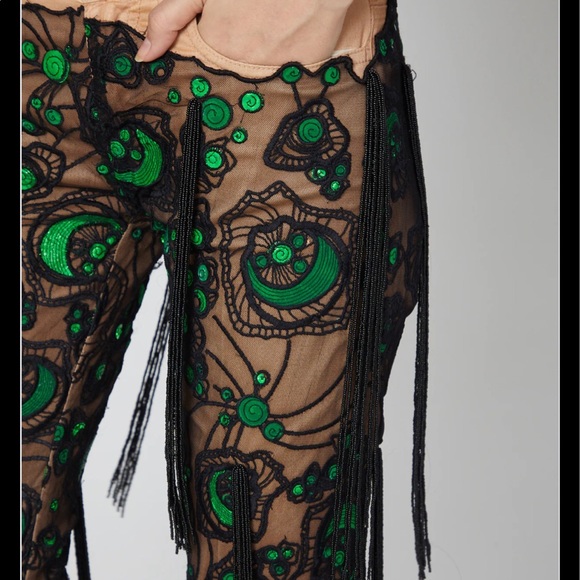 Paris designer NWT pants embellished size xs. Runway. Paris. Manish Arora - Picture 3 of 5